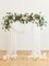8FT Eucalyptus and Willow Leaf Garland with Artificial Flowers Fake Flower Peony Rose Vine Greenery Decorative Wall Hanging Plant for Spring Wedding Arch Door Arrangement Party Decor